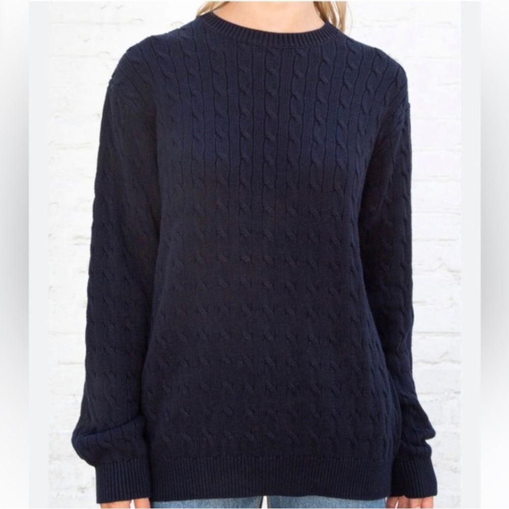 Brandy Melville NWT Navy Crew